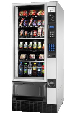 Snackautomat pris? Køb/leasing af automat til drikkevarer og snacks -  KaffeImperiet