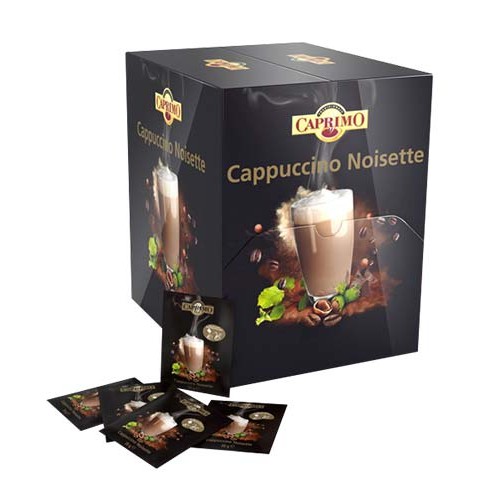 caprimo noisette hasselnød cappuccino choko coffee kaffe instant pulver 