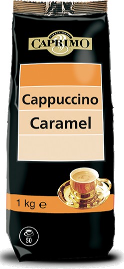 topping mælk  automater granulat skummetmælksgranulat instant creamer floede maelk cappucino kaffe Caprimo Cappuccino Caramel