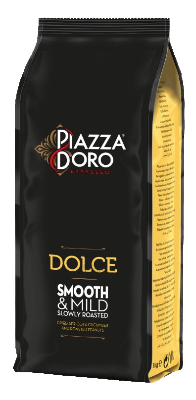 kaffe hele bønner helbønne kaffe arabica bæredygtigt UTZ piazza doro d'oro dolce espresso