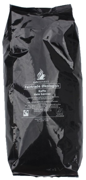 Fairtrade okologisk økologisk hele bønner kaffeimperiet kaffe espresso