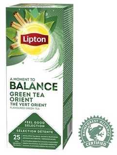 liptin grøn oriental green orient tea te thé