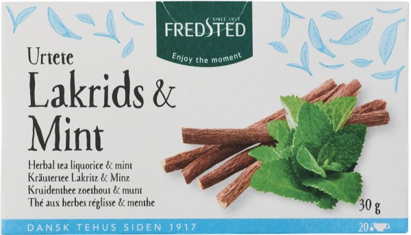fredsted te urtete urte herbal tea lakrids mint liquorice