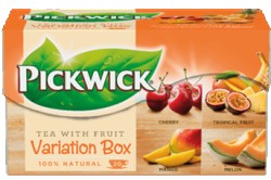 fruit tea variation box frugt te variation mix orange pickwick thé black